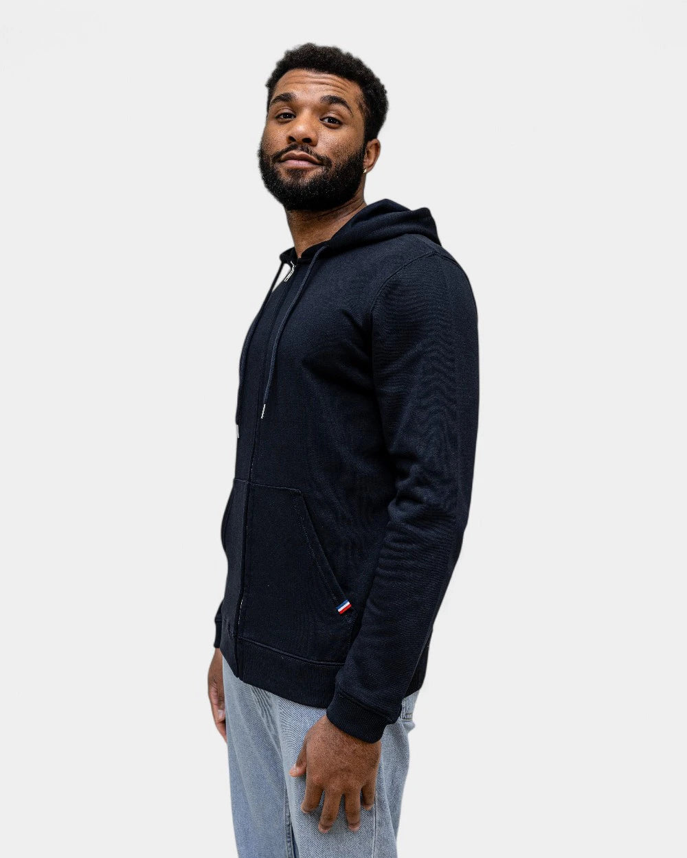 Hoodie homme Made in France zippé à personnaliser - 1